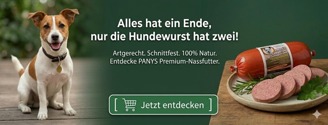 Premium Nassfutter Panys Hundewurst nach Metzgerart